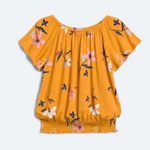 Cute Smocked Hem Top
